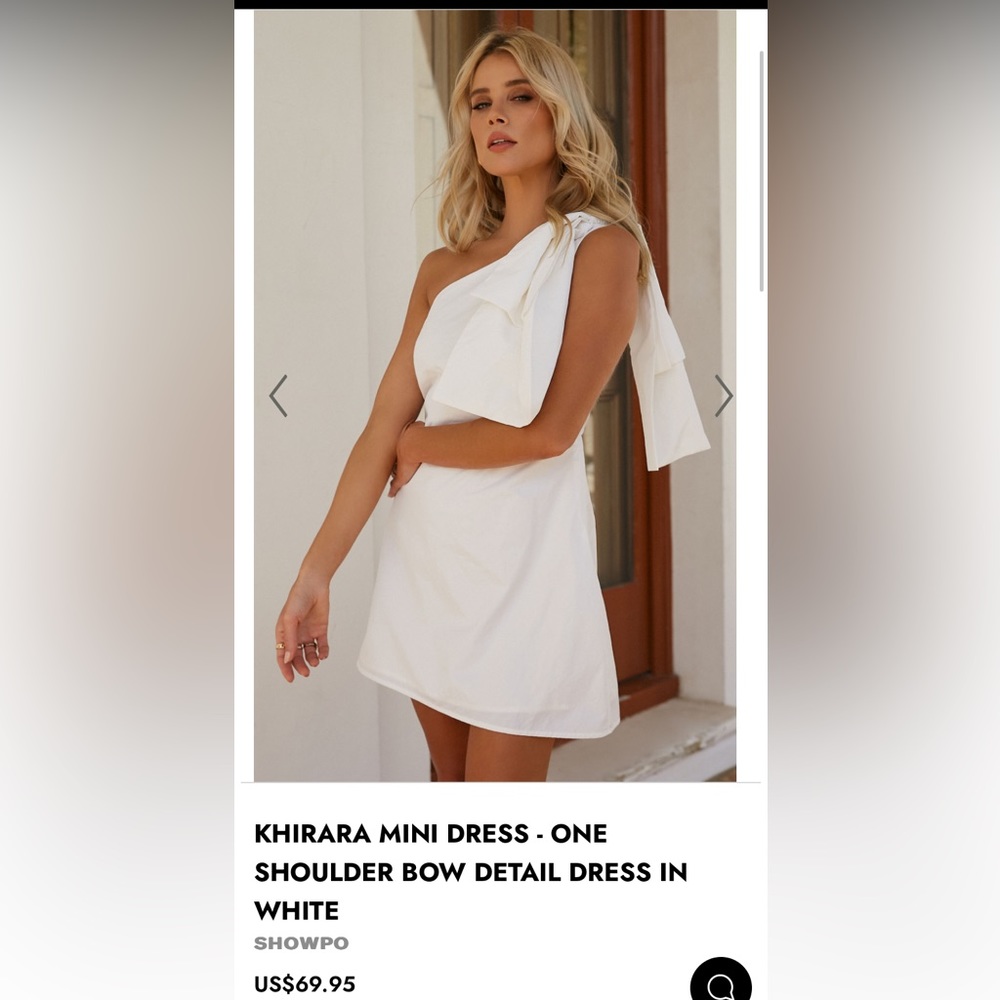 Showpo One- Shoulder Bow Dress
